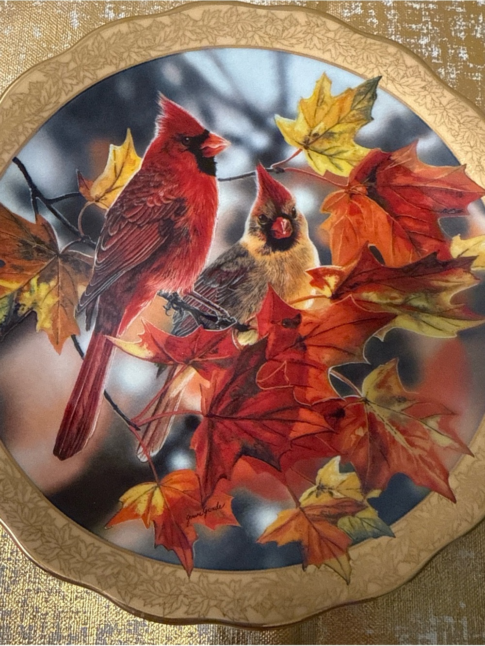 Autumn Mirage by  Janene Grende 1st issue Illusive Wings Collector Plate #12158A